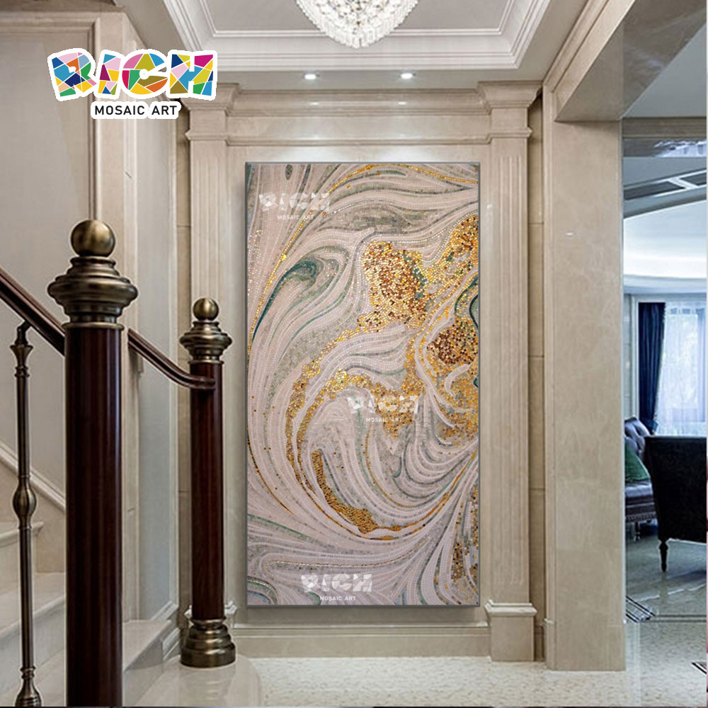 RM-AT33 Luxury Abstract Art Wall Tile Unique Interior Design Mural