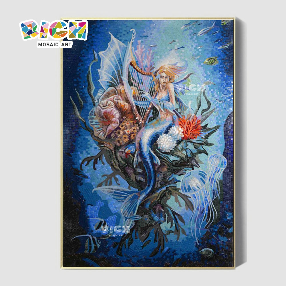 RM-AE06 Daughter Of The Sea Hanging Mosaic Tile For Home Decoration
