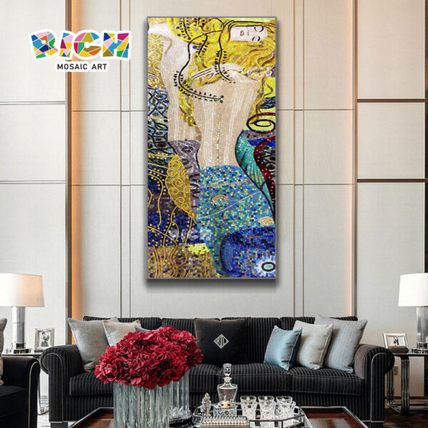 RM-FI04 искусства русалка дизайн гостиной стены мозаика фон