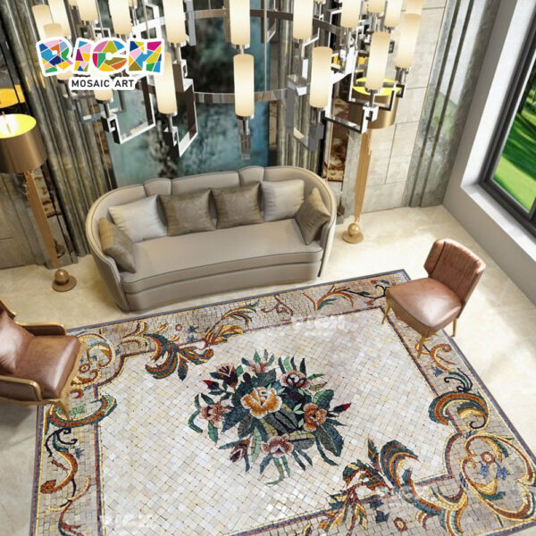 RM-FO02 Medaillon Bodenmosaik für Villa Design