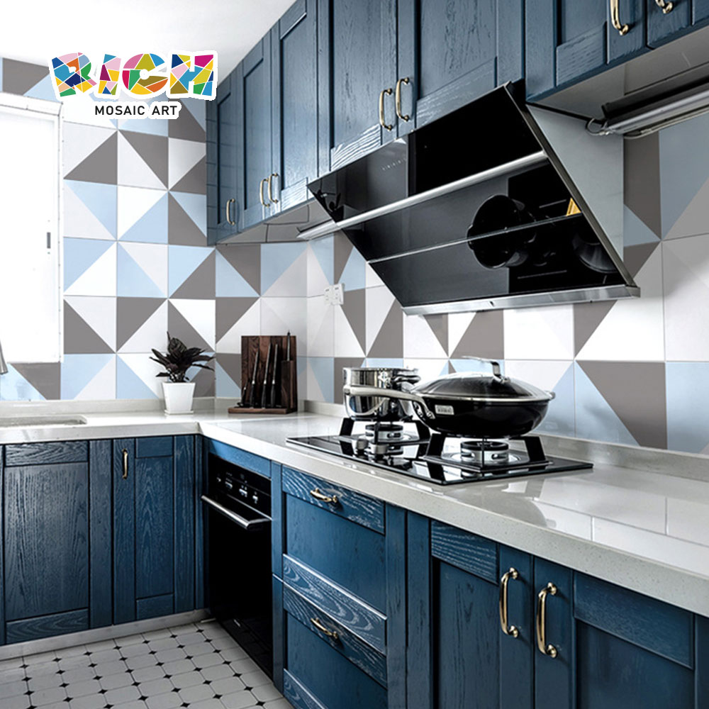 Geometric Shape Triangular Pattern Ceramic Luxury Wall Tile