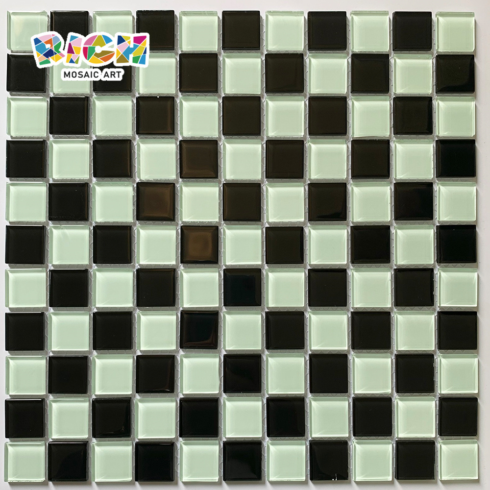RM-CMP22 Classic White Mixed Black Mosaic Tile for Restaurant