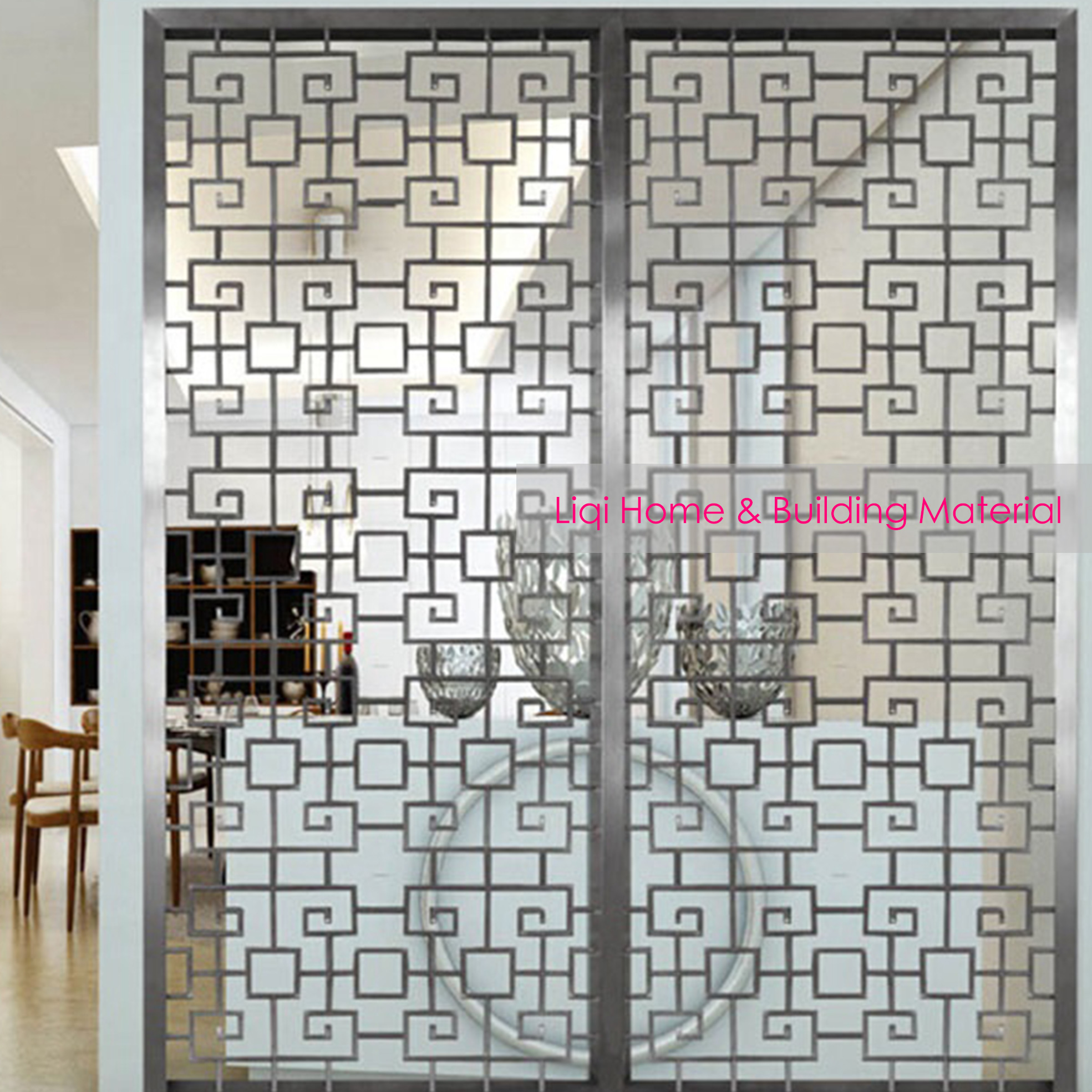 New Chinese Style Interior Decoration Stainless Steel Partition