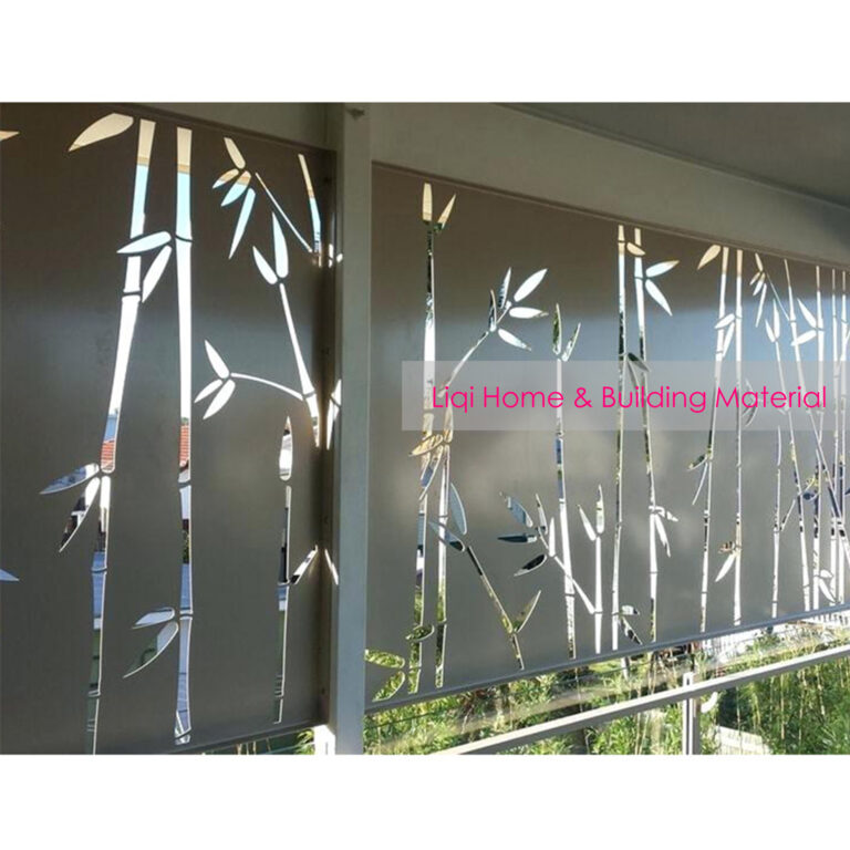 Bambus-Design Edelstahl Flur Anti-Fall-Schallwand