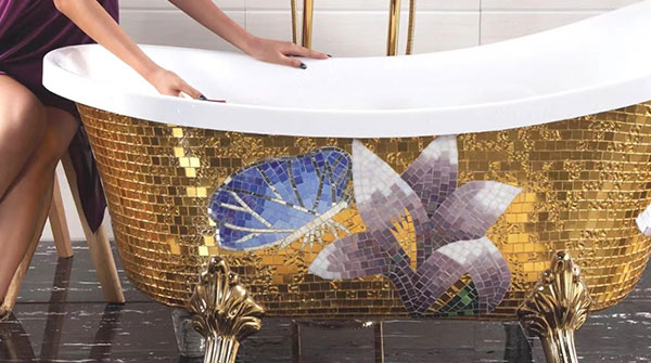 Luxury Mosaic bathtub set